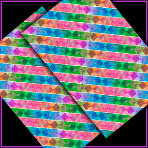 [Fun with Stripes] Pattern #5a Chequered Decoupage Tissue Paper
