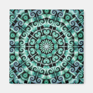 Fun with Teal and black Magnet