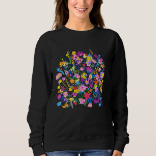 Fun womens grow positive thoughts, inspirational,  sweatshirt