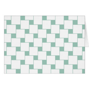 Fun Woven Squares Mint Green