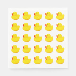Fun yellow duck design napkin