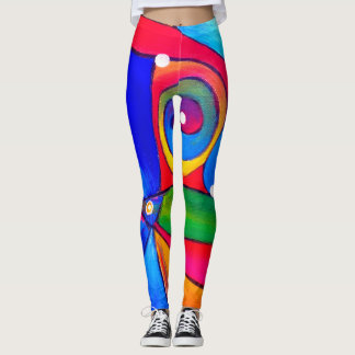 Fun Yoga Leisure Leggings|Katalin Bator-Hos Art Leggings