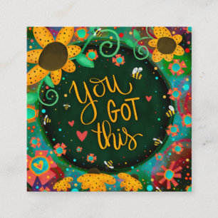 Fun You Got This Floral Inspirivity Kindness cards