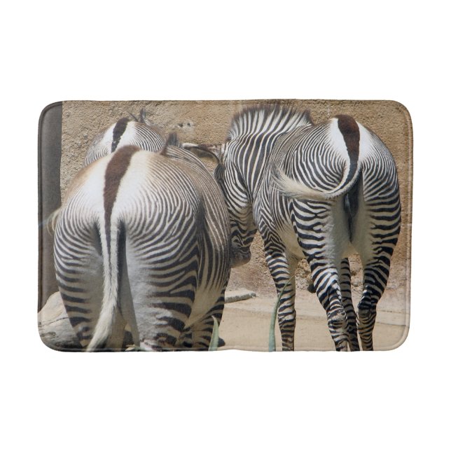 Fun Zebra Bath Mat! Mat (Front)