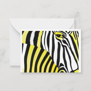 Fun Zebra Print Pattern Card