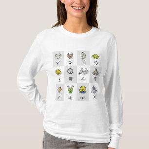 Fun Zodiac Astrological Characters T-Shirt