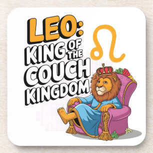 Fun Zodiac Leo design Coaster