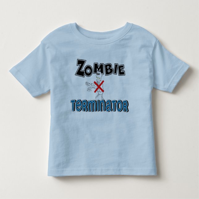 Fun Zombie Terminator Kids Toddler T-Shirt (Front)