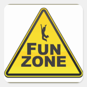Fun zone sticker