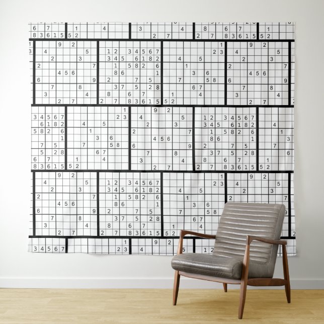 Fun ZOOM Virtual Meeting SUDOKU Background Tapestry (In Situ (Horizontal))