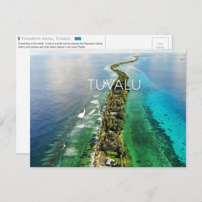 Funafuti, Tuvalu Postcard (Front/Back)