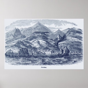 Funchal, Madeira Vintage Print
