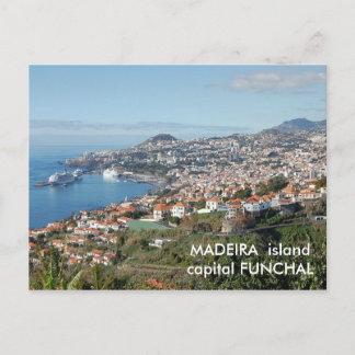 Funchal view, Madeira island Postcard