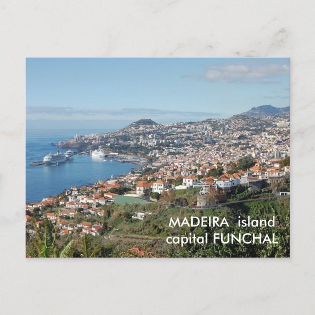 Funchal view, Madeira island Postcard (Front)