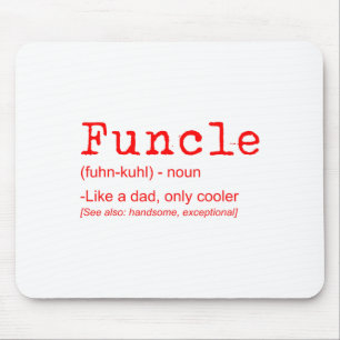 Funcle Definition Funny Joke Gift For Uncle_2 Mouse Pad