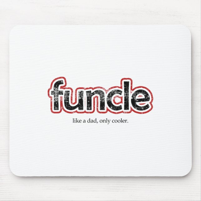 Funcle Definition Funny Joke Gift For Uncle  Mouse Pad (Front)