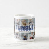 Funcle Funny Cool Uncle Photo Collage Coffee Mug (Center)