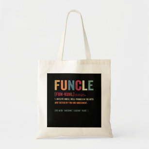 Funcle Funny Uncle Definition, Awesome Legend Hero Tote Bag