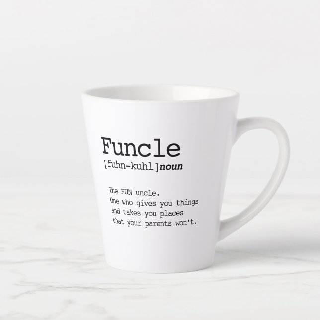 "Funcle" Latte Mug (Right)