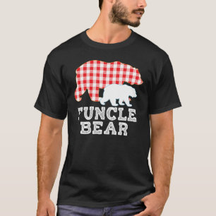 Funcle Plaid Great Bear Daddy Grandpa Proud T-Shirt