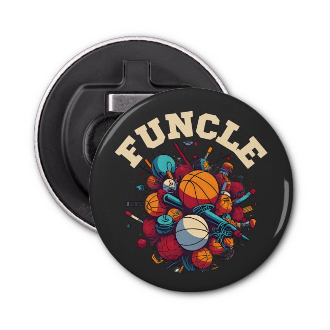 FUNCLE - The Fun Uncle Sports Equipment Whirlwind Bottle Opener (Front)