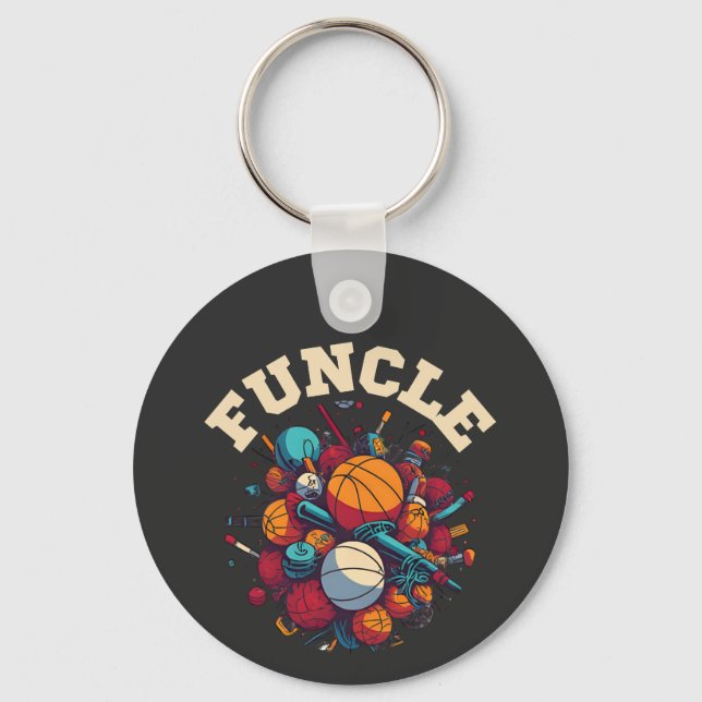 FUNCLE - The Fun Uncle Sports Equipment Whirlwind Key Ring (Front)