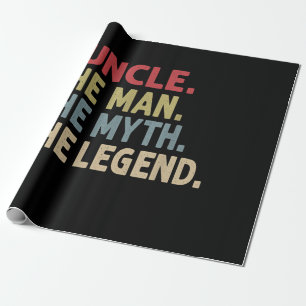 Funcle the Man the Myth the Legend   Uncle Gifts Wrapping Paper