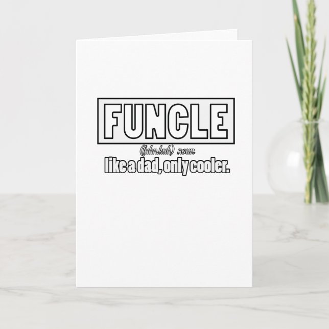 Funcle Uncle Card (Front)