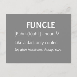 FUNCLE Uncle Gift Postcard