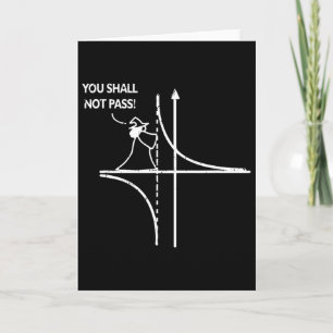 Function Asymptote Geek Math Pun Teacher You Shall Card