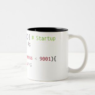 function wakeUp() Two-Tone Coffee Mug