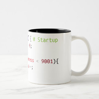 function wakeUp() Two-Tone Coffee Mug