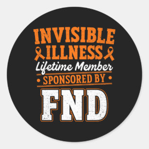 Functional Neurological Disorder FND Warrior Classic Round Sticker