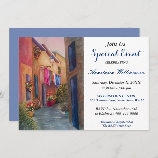 FUND RAISER PARTY EVENT INVITE (Front/Back)