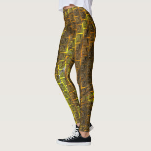 Fund with 'sepia' image under golden grating? leggings