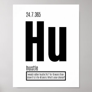 Fundamental Elements of Success - Hustle Poster