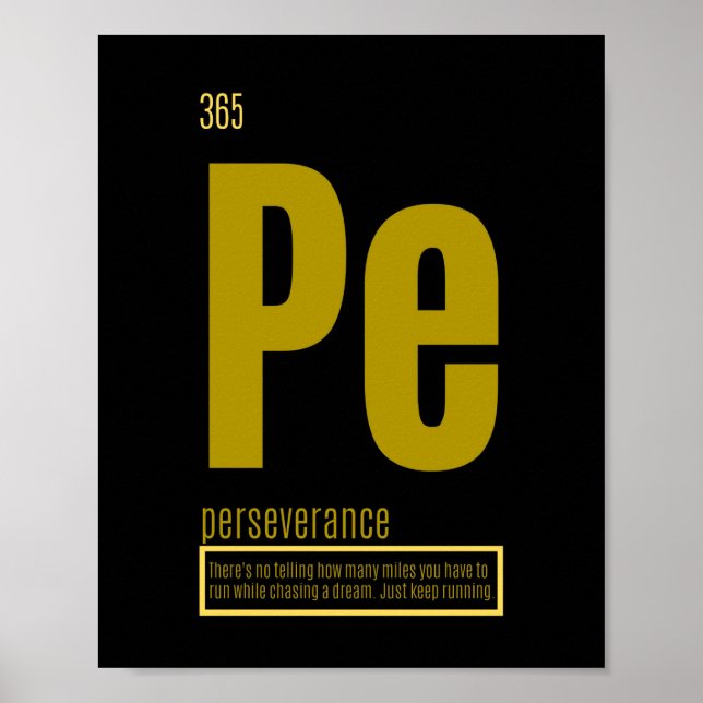 Fundamental Elements of Success | Perseverance Poster (Front)