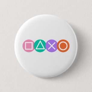 Fundamental Game Symbols 6 Cm Round Badge
