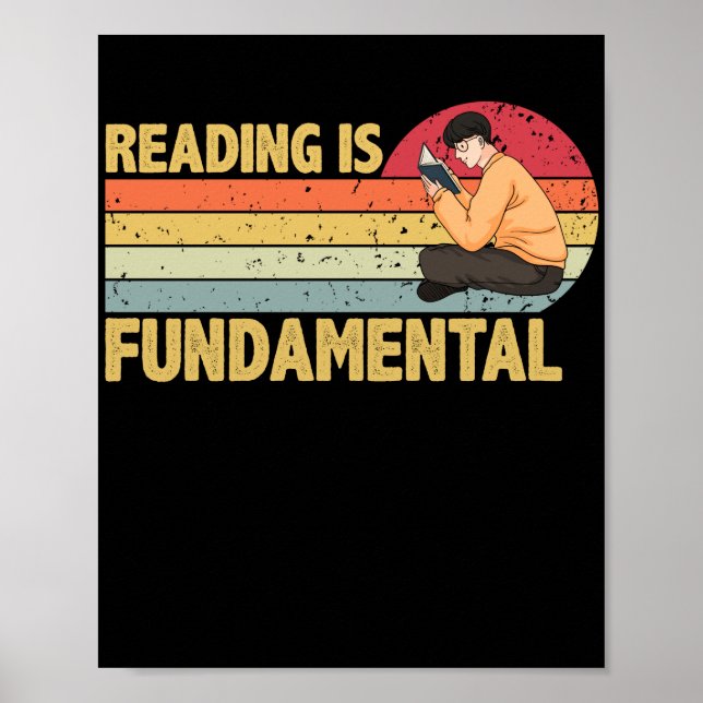 Fundamental Reading Geeky Bookworm Poetry Poster (Front)