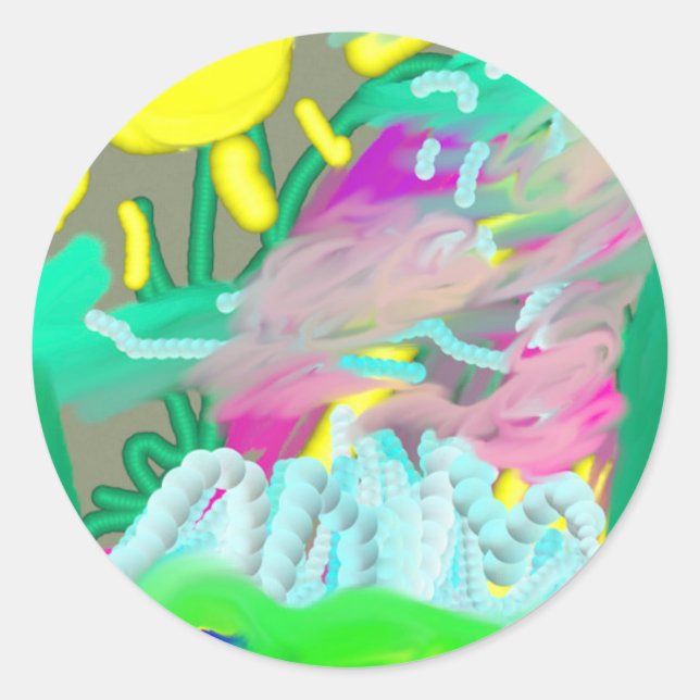 FUNDAY CLASSIC ROUND STICKER (Front)