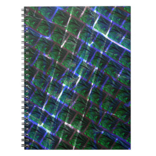 Fundo de imagem verde sob grade flutuante? notebook