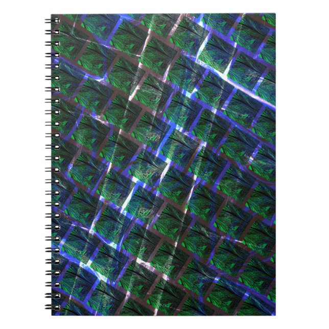 Fundo de imagem verde sob grade flutuante? notebook (Front)