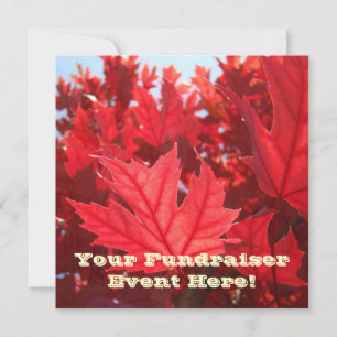 Fundraiser Event Invitation Card Announcements