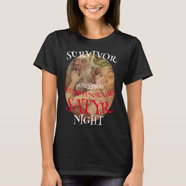 Fundraiser Trump T Shirt Republicans Satyr Night (Front)