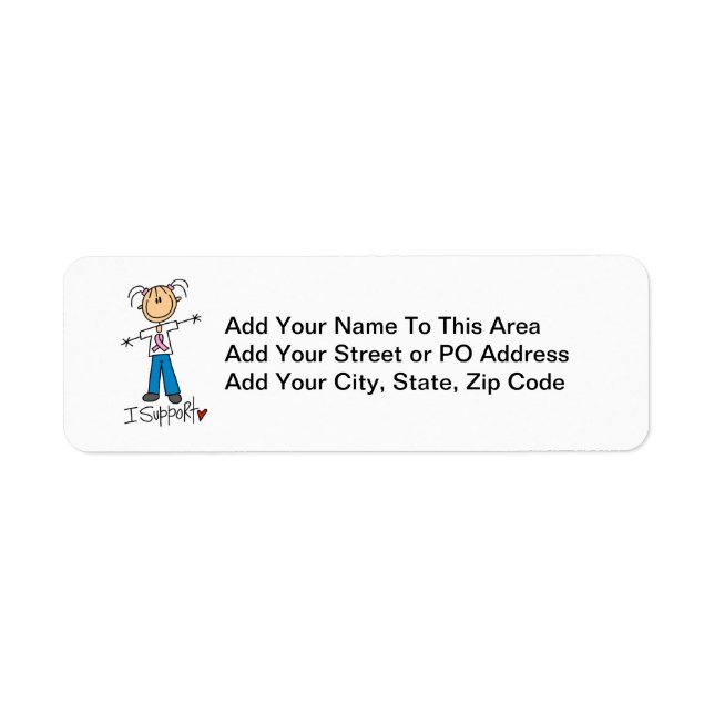 Fundraising I Support Return Address Label (Front)