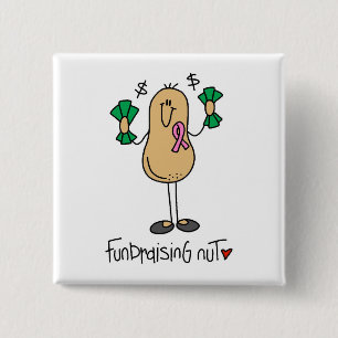 Fundraising Nut T-shirts and Gifts 15 Cm Square Badge