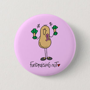 Fundraising Nut T-shirts and Gifts 6 Cm Round Badge