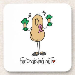 Fundraising Nut T-shirts and Gifts Coaster