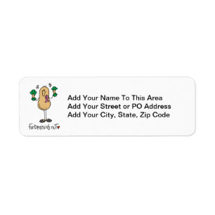 Fundraising Nut T-shirts and Gifts Return Address Label