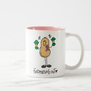 Fundraising Nut T-shirts and Gifts Two-Tone Coffee Mug